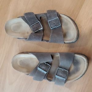 Birkenstock Arizona grey suede